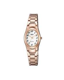 Q&Q Analogo Oro Rosa Number Dial de Mujer Q20A-006PY