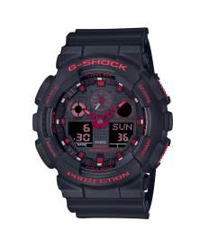 G-Shock Classic Analogo Digital Negro y Rojo de Hombre GA-100BNR-1A