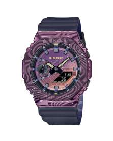 G-Shock Octagon Bemetal Purpura Galaxia Traslucen Gris de Hombre GM-2100MWG-1A