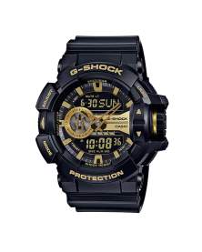 G-Shock Analogo Digital Negro y Dorado de Hombre GA-400GB-1A9