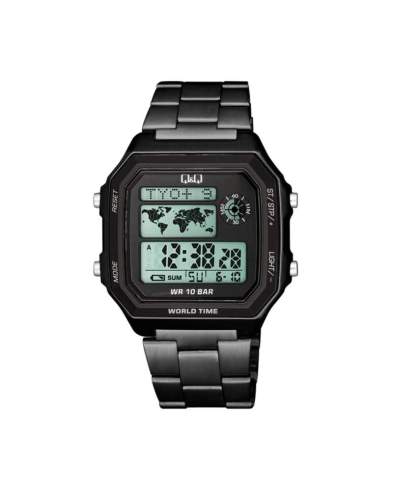 Reloj Q&Q Hombre Negro Digital + Pulsera de obsequio - Super Store
