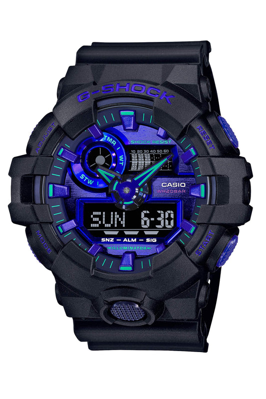 Reloj Análogo-Digital Classic Virtual Blue Sport Negro de Hombre