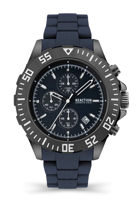 Reloj Análogo Chrono Metal Ejecutivo Negro de Hombre