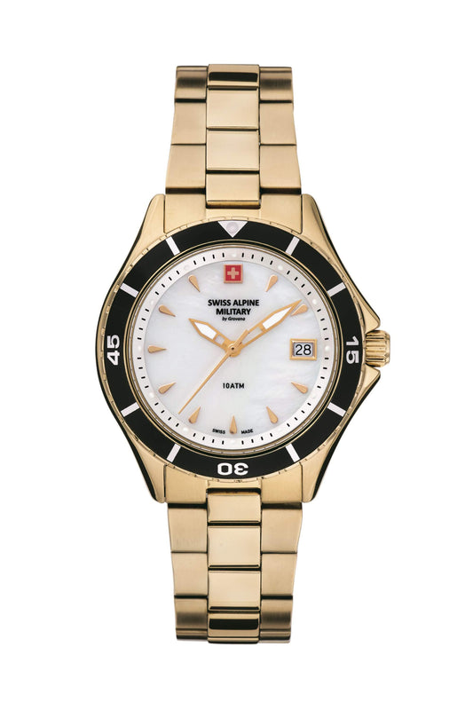 Reloj Análogo Nautilus Ejecutivo Dorado de Unisex