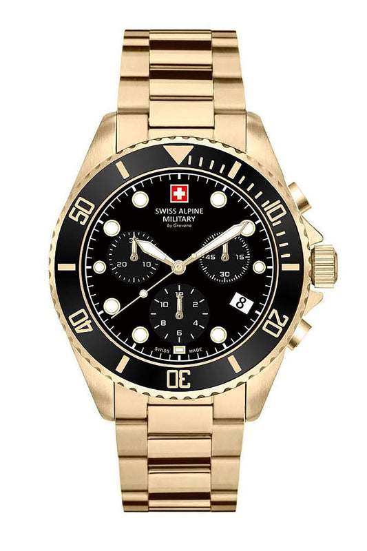 Reloj Análogo Master Diver Chrono Ejecutivo Dorado de Unisex