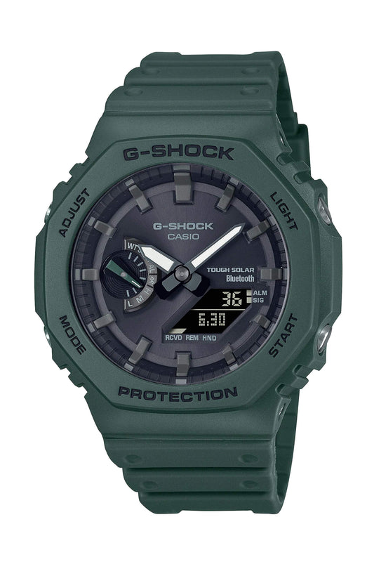 Reloj Análogo-Digital Octagon Carbon Core Casual Verde de Hombre