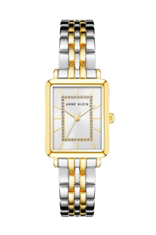 Reloj Análogo Rectangular  Vintage Dorado de Mujer