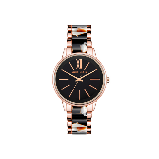 Reloj Análogo Luxury Negro de Mujer