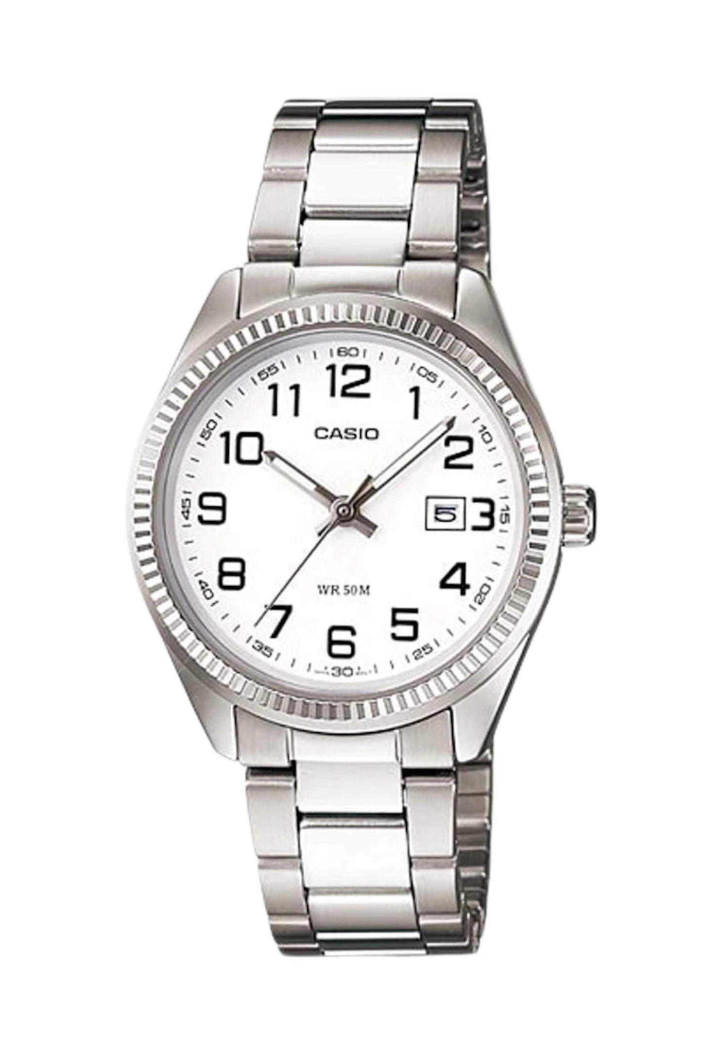 Reloj Análogo Casual Plateado de Mujer