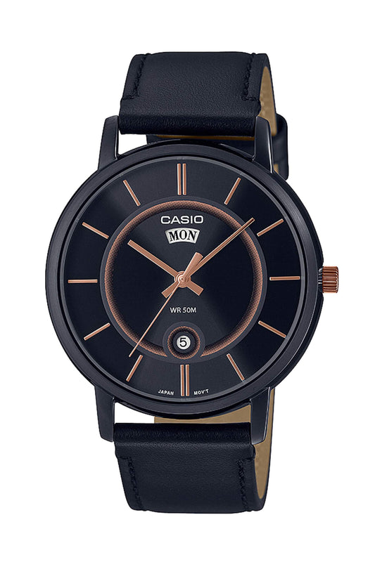 Reloj Análogo Day Date Casual Negro de Hombre