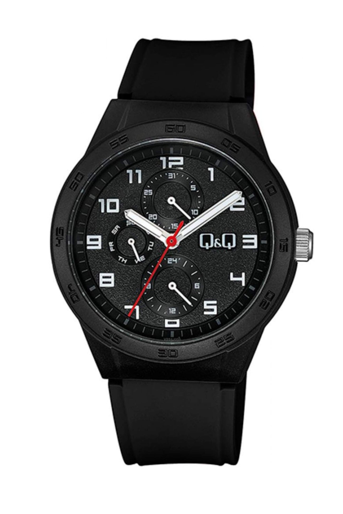 Reloj Análogo Deportivo Negro de Hombre