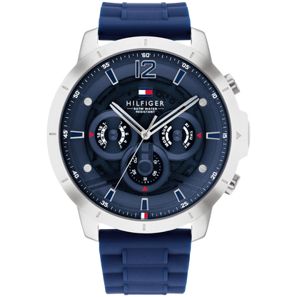 Reloj Análogo Plateado Casual de Hombre