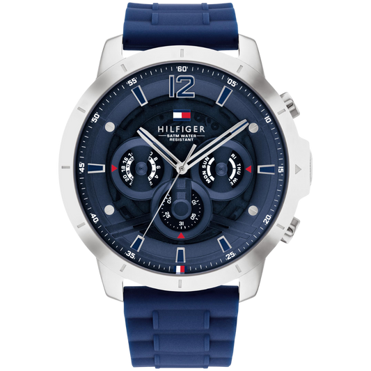 Reloj Análogo Plateado Casual de Hombre