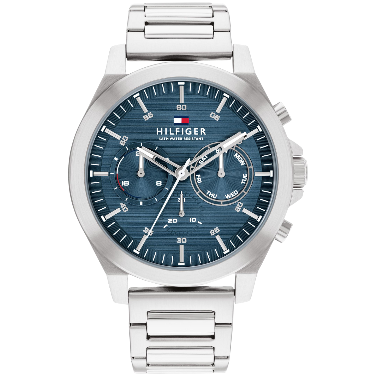 Reloj Análogo Plateado Casual de Hombre