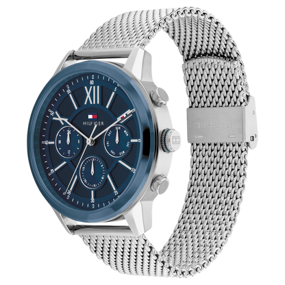 Reloj Análogo Plateado Casual de Hombre