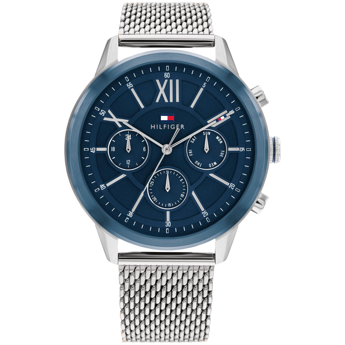 Reloj Análogo Plateado Casual de Hombre