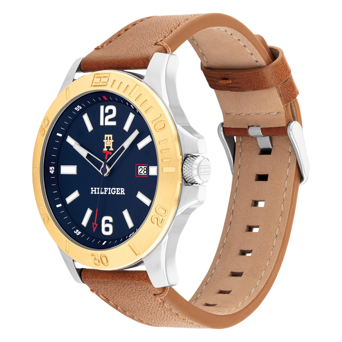 Reloj Análogo Plateado Casual de Hombre