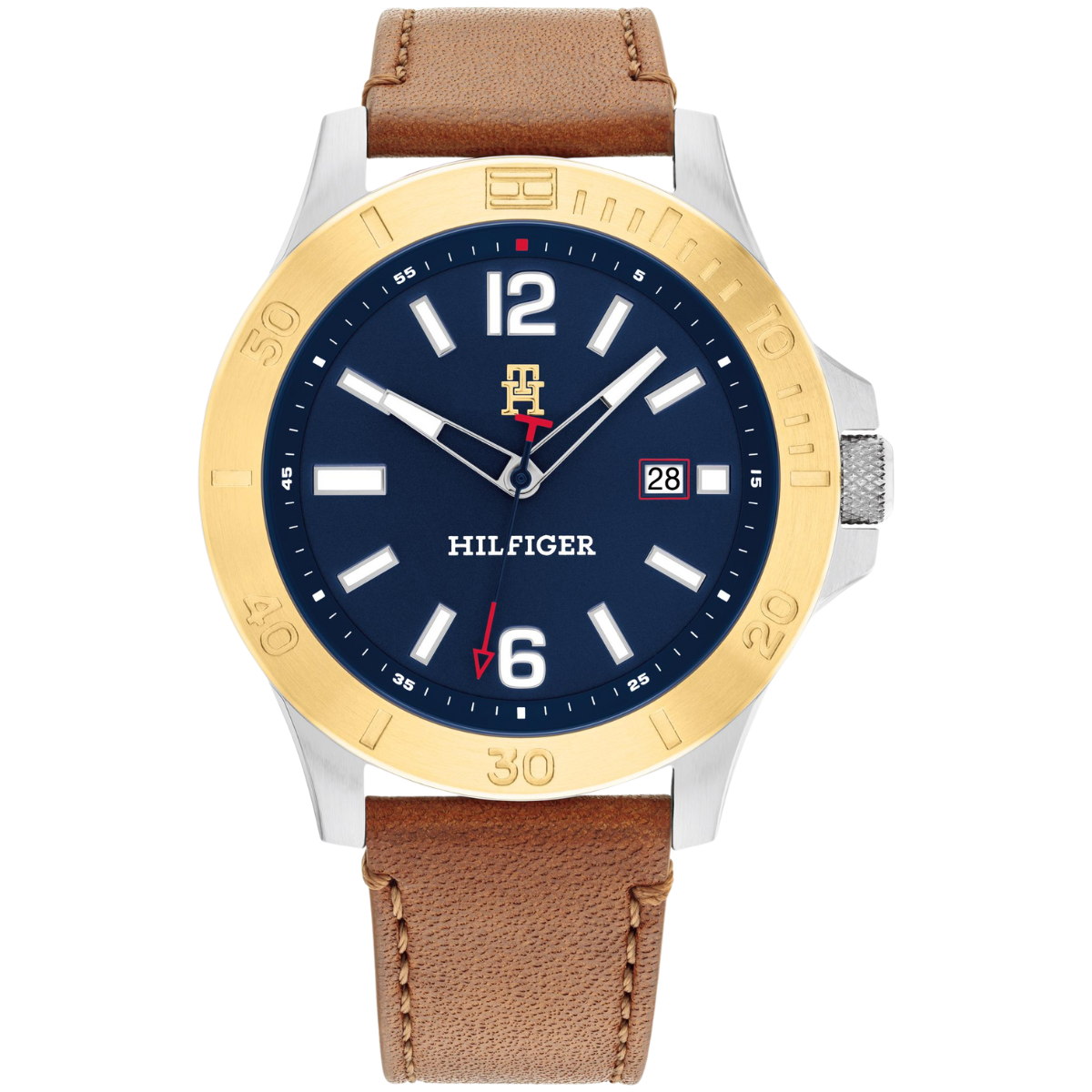 Reloj Análogo Plateado Casual de Hombre