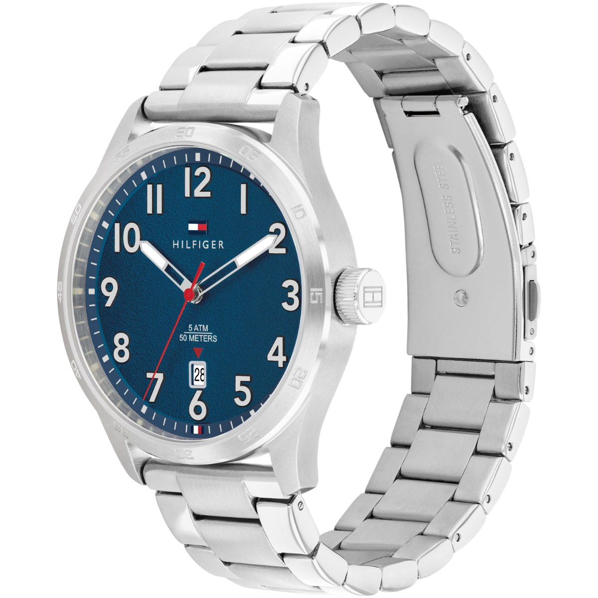 Reloj Análogo Plateado Casual de Hombre