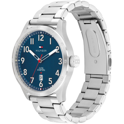 Reloj Análogo Plateado Casual de Hombre