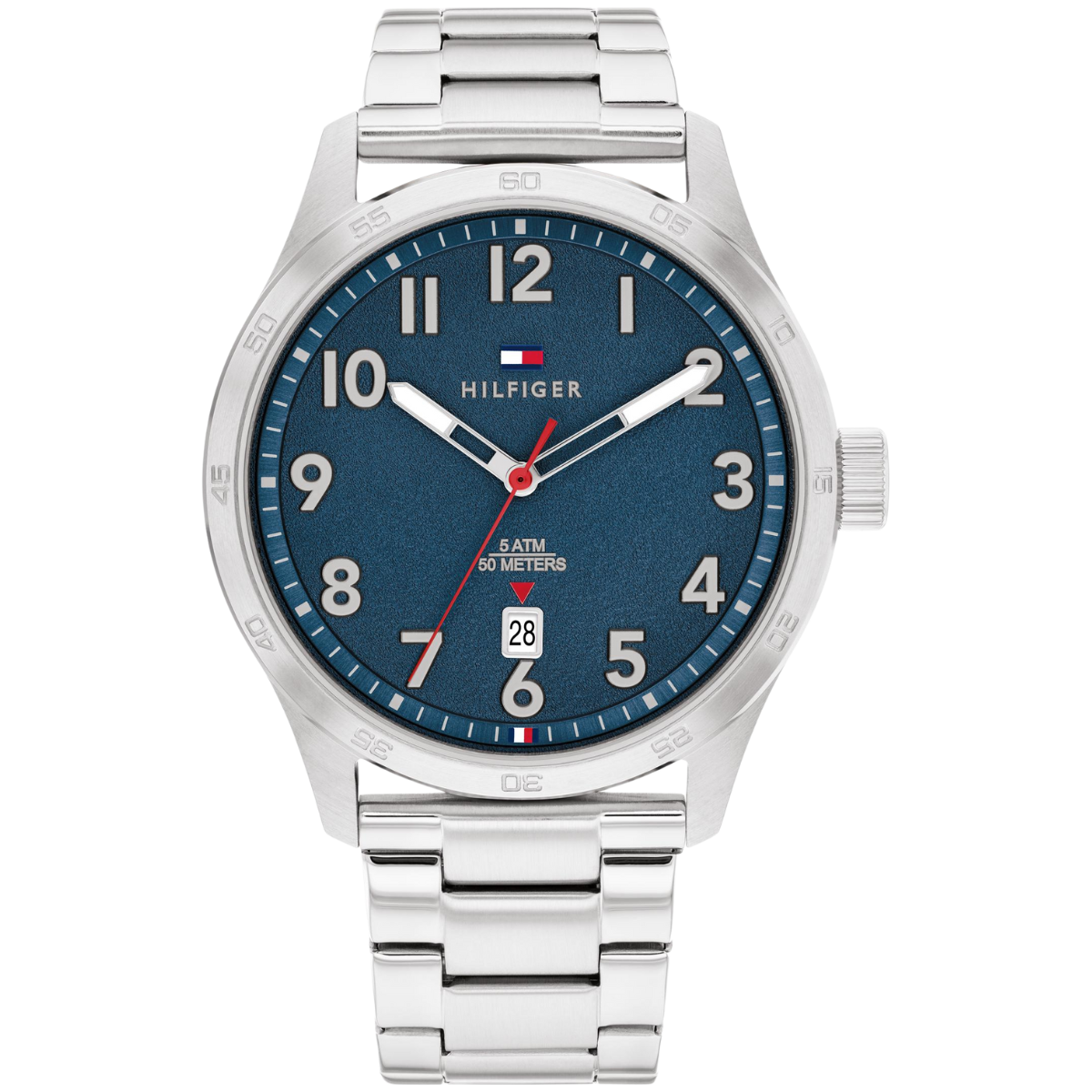 Reloj Análogo Plateado Casual de Hombre