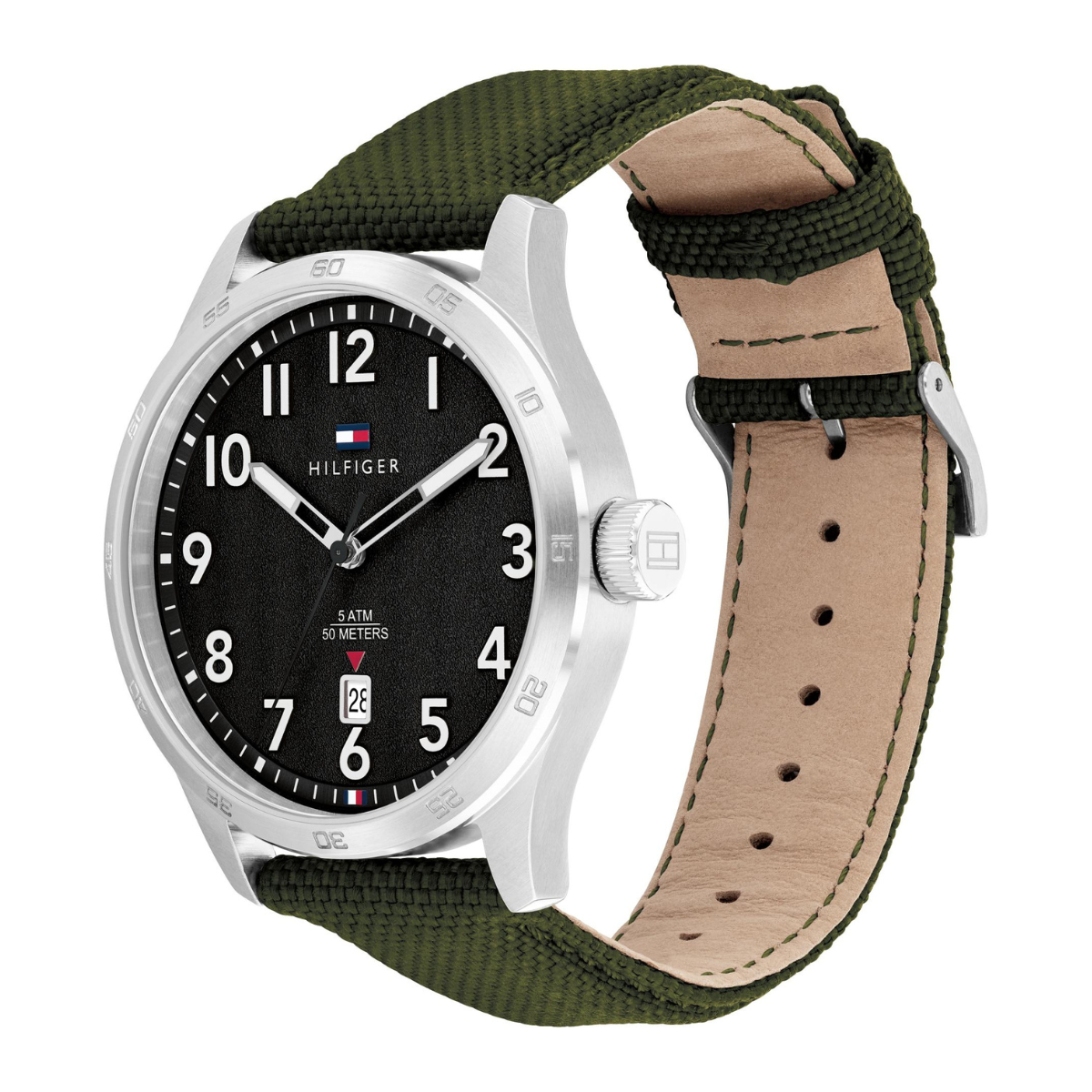 Reloj Análogo Plateado Casual de Hombre