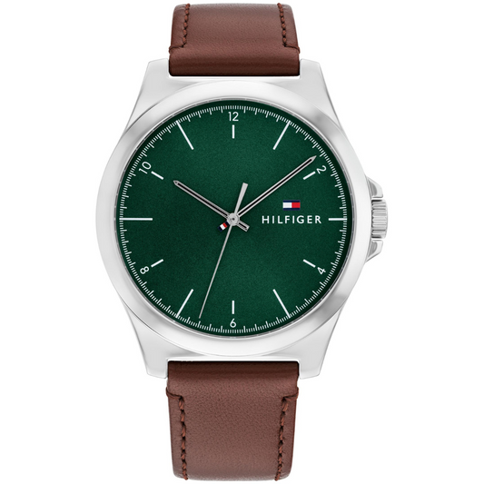 Reloj Análogo Plateado Casual de Hombre