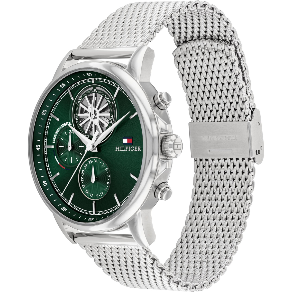 Reloj Análogo Plateado Casual de Hombre