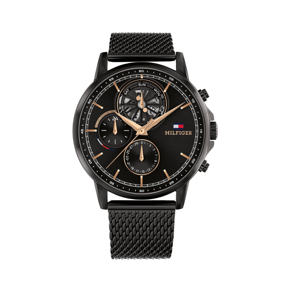 Reloj Análogo Negro Ejecutivo de Hombre