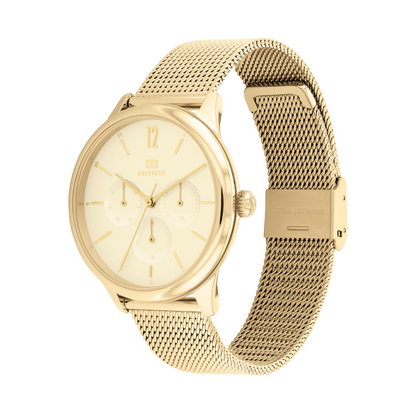 Reloj Análogo Dorado Casual de Mujer