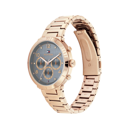 Reloj Análogo Dorado Casual de Mujer