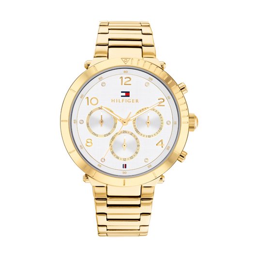 Reloj Análogo Dorado Casual de Mujer