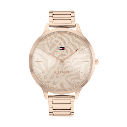 Reloj Análogo Dorado Casual de Mujer