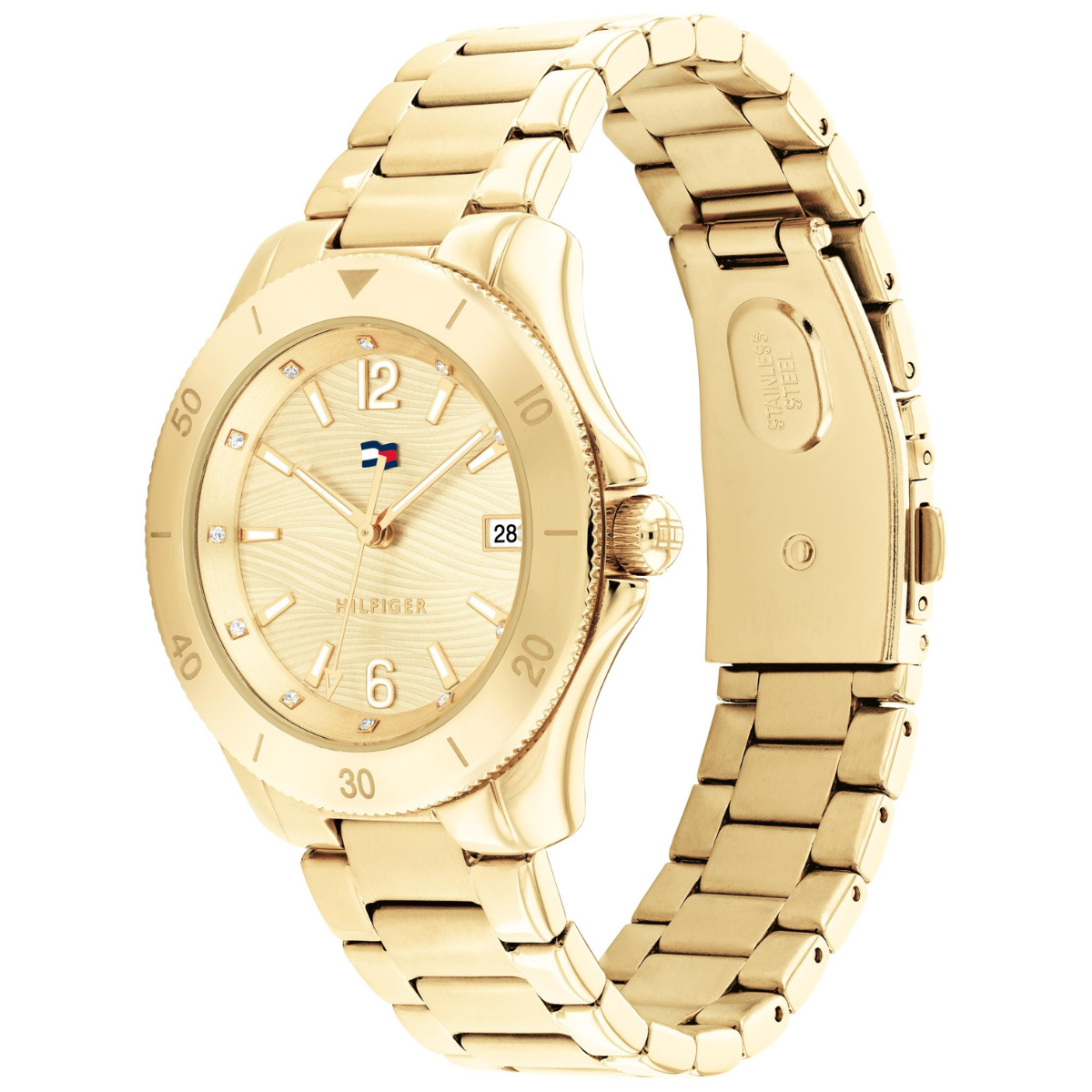 Reloj Análogo Dorado Casual de Mujer