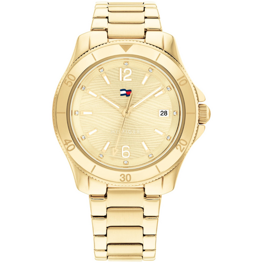 Reloj Análogo Dorado Casual de Mujer