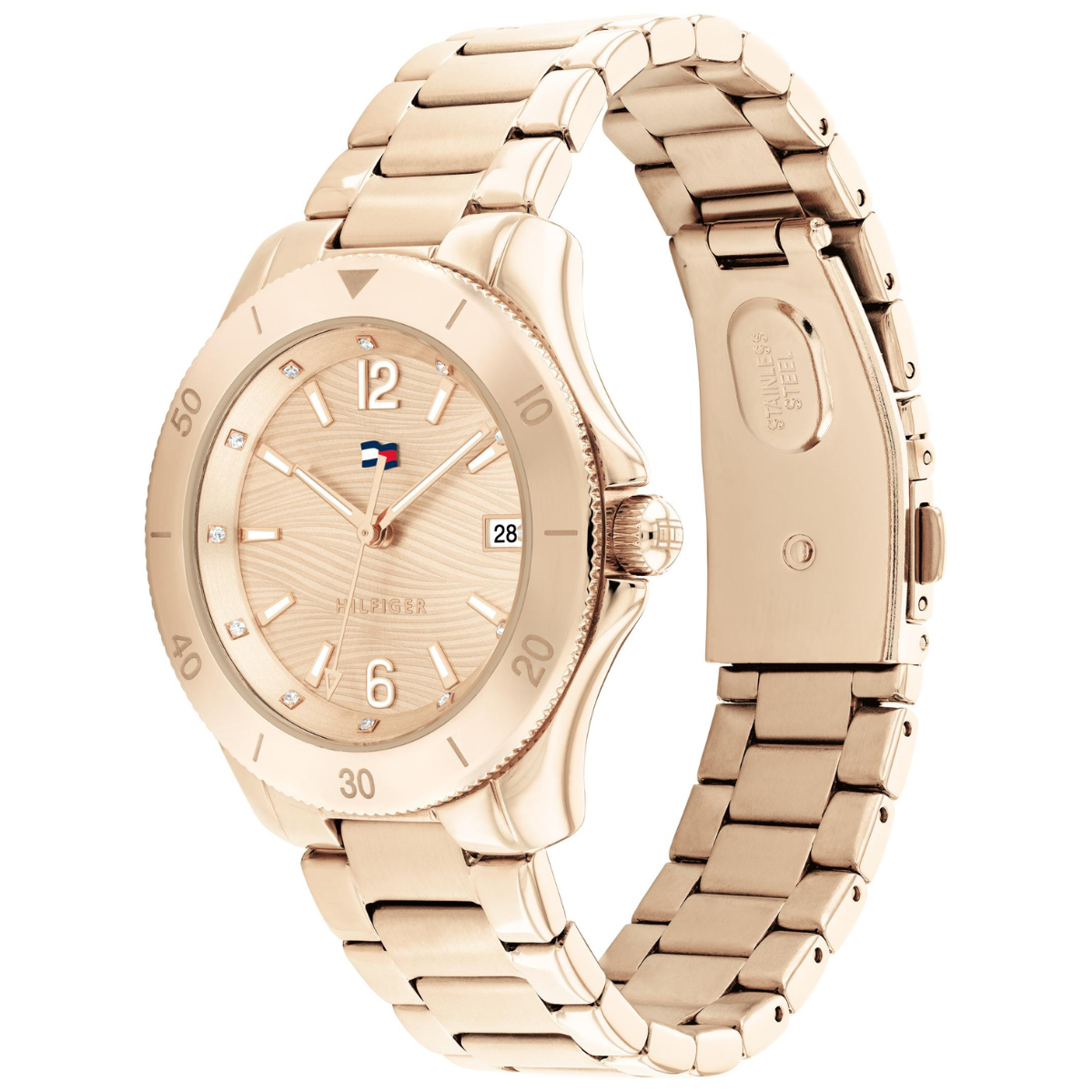 Reloj Análogo Dorado Casual de Mujer