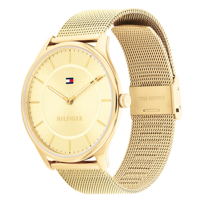 Reloj Análogo Dorado Casual de Mujer