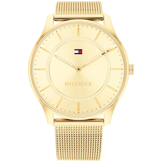 Reloj Análogo Dorado Casual de Mujer