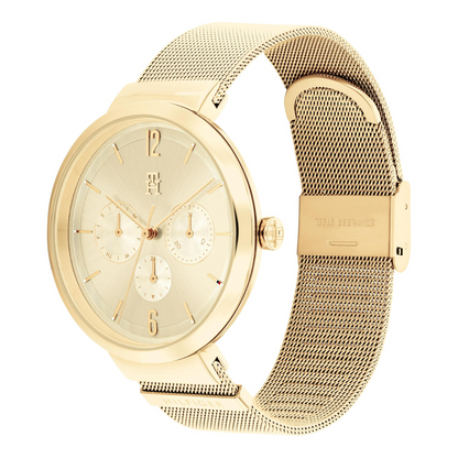 Reloj Análogo Dorado Casual de Mujer