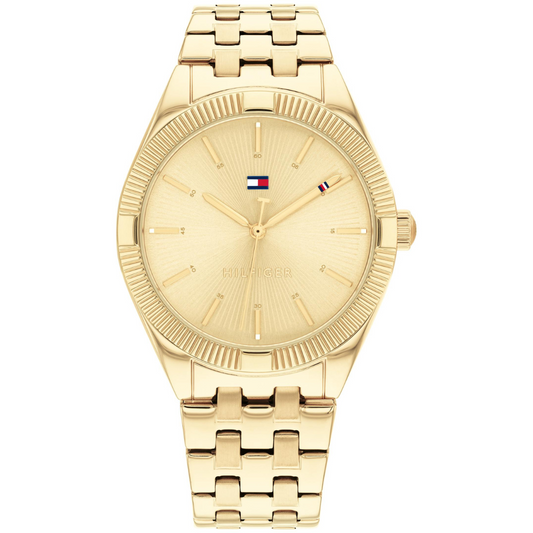 Reloj Análogo Dorado Casual de Mujer