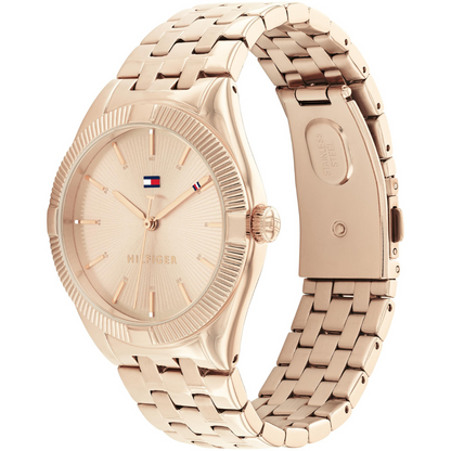 Reloj Análogo Dorado Casual de Mujer