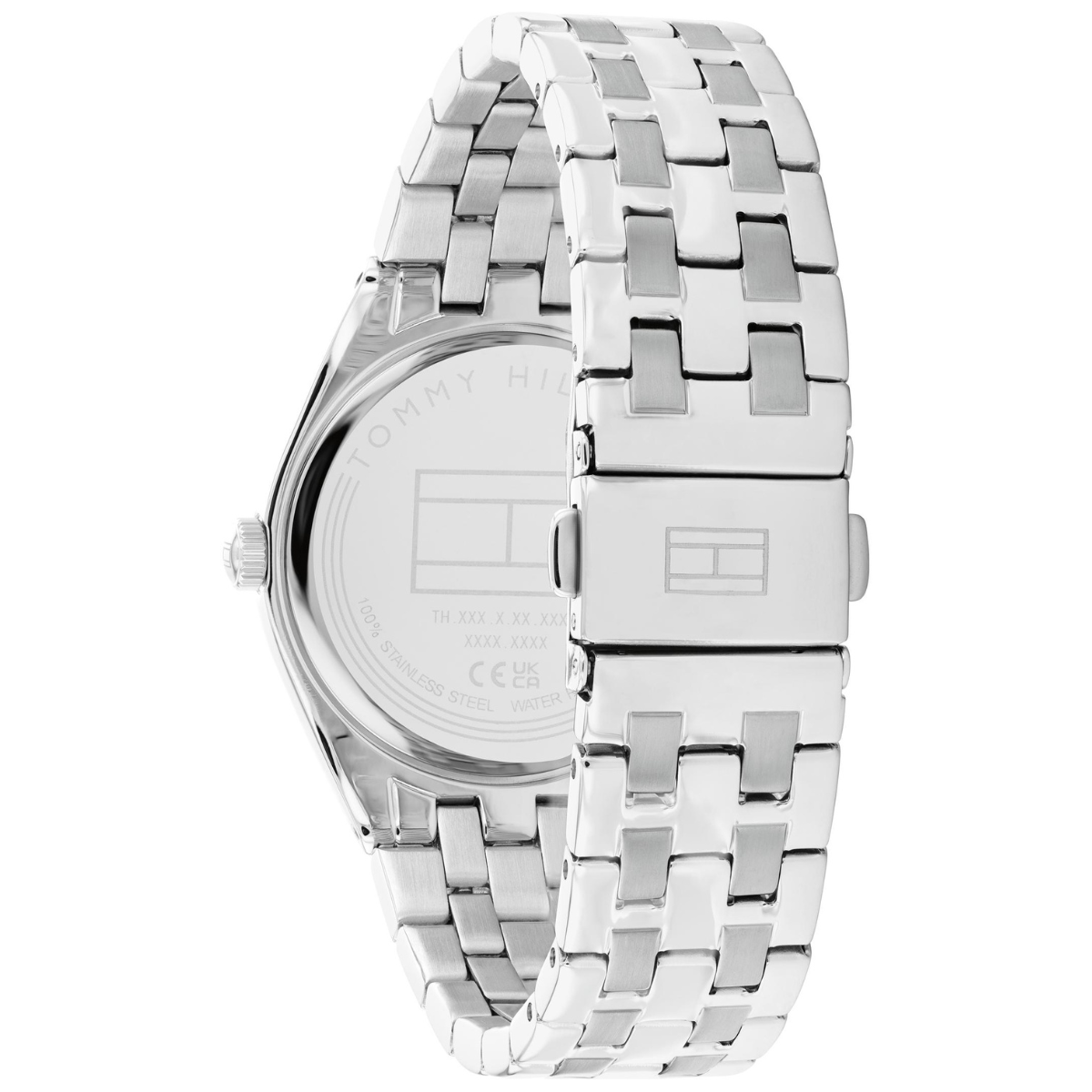 Reloj Análogo Plateado Casual de Mujer