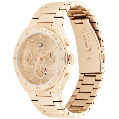 Reloj Análogo Dorado Casual de Mujer