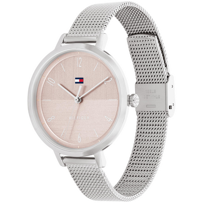 Reloj Análogo Plateado Casual de Mujer