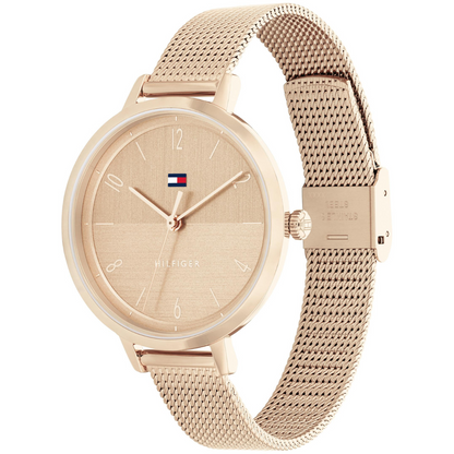 Reloj Análogo Dorado Casual de Mujer