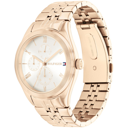 Reloj Análogo Dorado Casual de Mujer