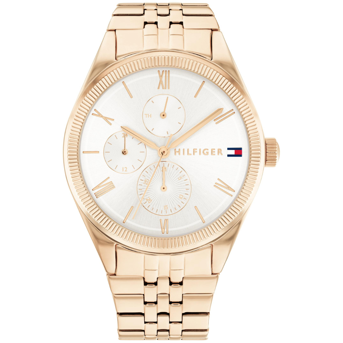 Reloj Análogo Dorado Casual de Mujer