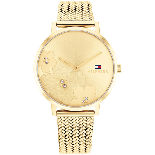 Reloj Análogo Dorado Vintage de Mujer