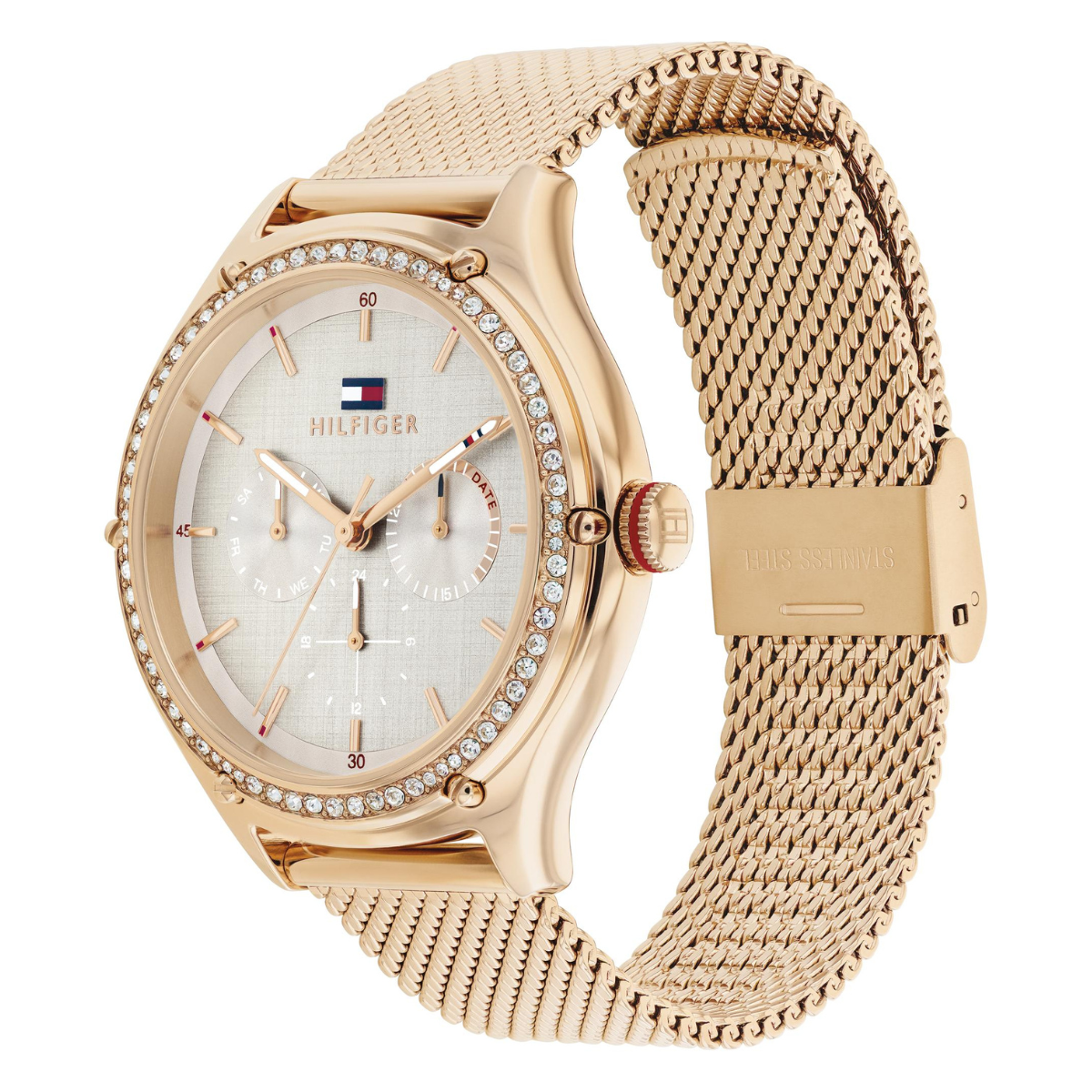 Reloj Análogo Dorado Casual de Mujer