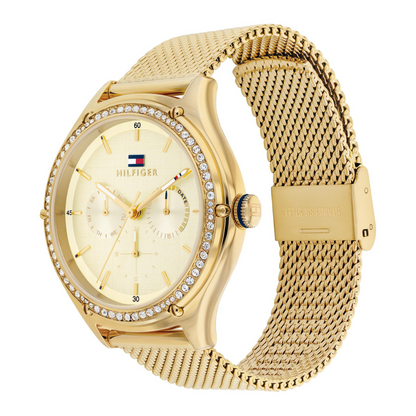 Reloj Análogo Dorado Casual de Mujer